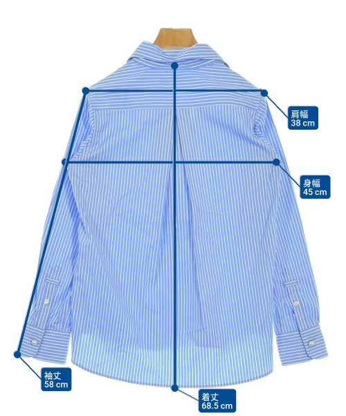 martinique（マルティニーク）カジュアルシャツ 青 サイズ:1(S位) レディース/2200636904156