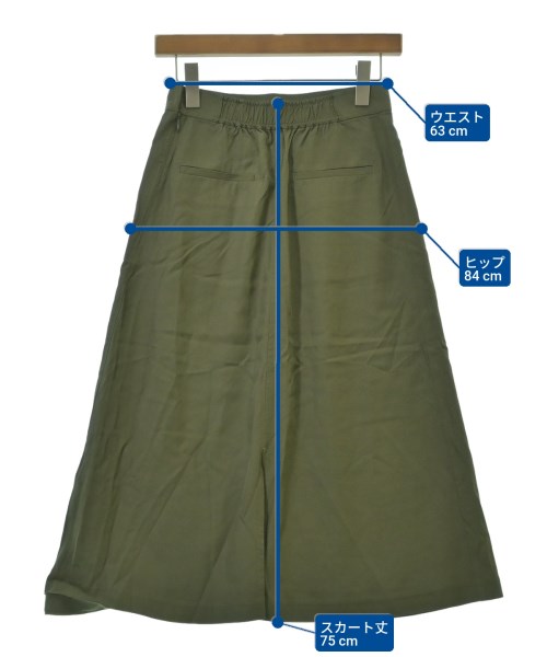 martinique（マルティニーク）ロング・マキシ丈スカート カーキ サイズ:1(S位) レディース/2200616494066