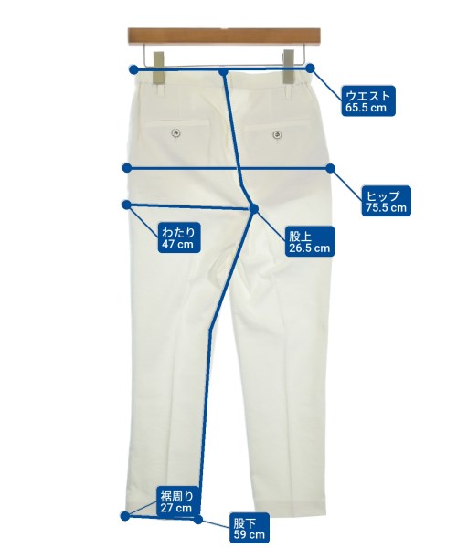 martinique（マルティニーク）スラックス 白 サイズ:1(S位) レディース/2200627381027