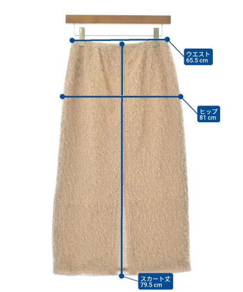 martinique（マルティニーク）ひざ丈スカート ベージュ サイズ:1(S位) レディース/2200632266043