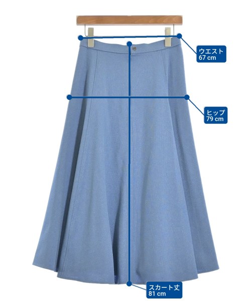 martinique（マルティニーク）ロング・マキシ丈スカート 青 サイズ:2(M位) レディース/2200631615071