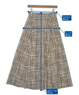 martinique（マルティニーク）ロング・マキシ丈スカート 茶 サイズ:1(S位) レディース/2200608976099