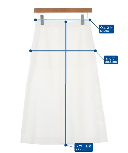 martinique（マルティニーク）ロング・マキシ丈スカート 白 サイズ:1(S位) レディース/2200611537027