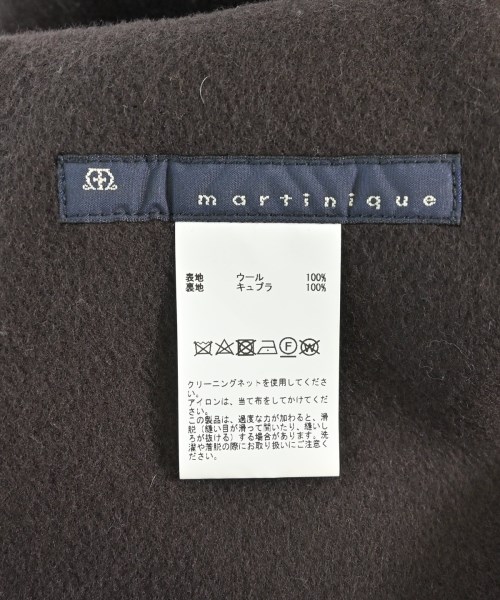 martinique（マルティニーク）ステンカラーコート 茶 サイズ:F レディース/2200654251034