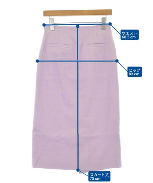 martinique（マルティニーク）ロング・マキシ丈スカート 紫 サイズ:2(M位) レディース/2200657534035