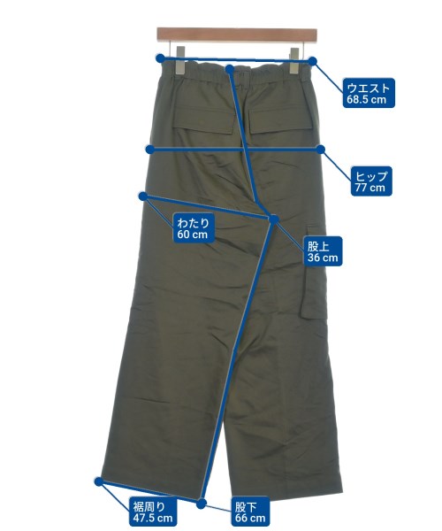 martinique（マルティニーク）カーゴパンツ カーキ サイズ:1(S位) レディース/2200614979022
