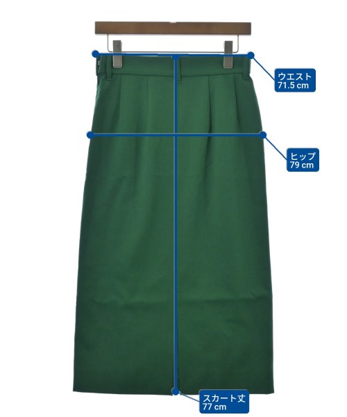 martinique（マルティニーク）ロング・マキシ丈スカート 緑 サイズ:2(M位) レディース/2200648985020