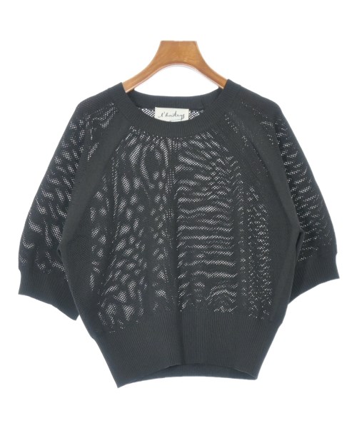 l'heritage martinique(レリタージュマルティニーク)ニット・セーター 黒 サイズ:F/2200653424026