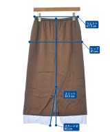 martinique（マルティニーク）ひざ丈スカート 茶 サイズ:2(M位) レディース/2200653424040