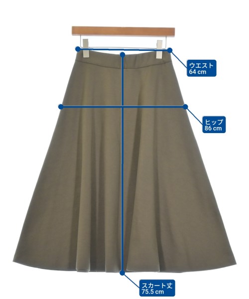 martinique（マルティニーク）ロング・マキシ丈スカート カーキ サイズ:-(M位) レディース/2200662576020