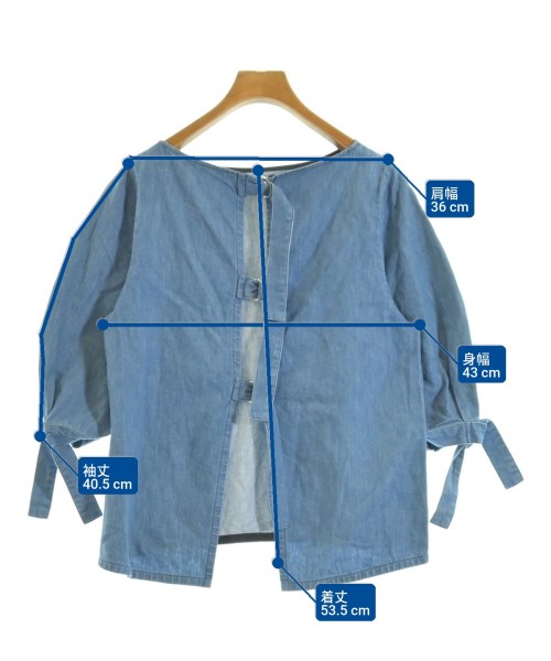 martinique（マルティニーク）カジュアルシャツ 青 サイズ:F レディース/2200668830065