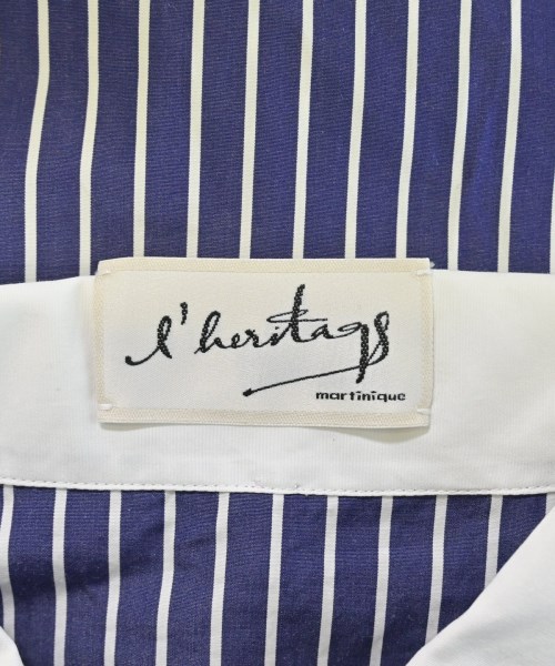 l'heritage martinique（レリタージュマルティニーク）カジュアルシャツ 紺 サイズ:-(XL位) レディース/2200669263053
