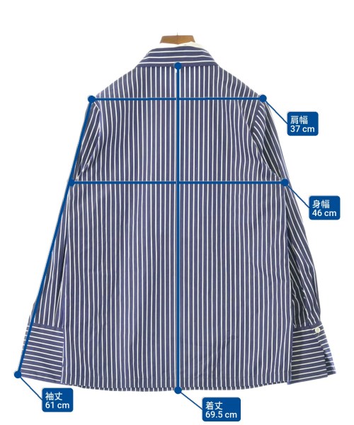 l'heritage martinique（レリタージュマルティニーク）カジュアルシャツ 紺 サイズ:-(XL位) レディース/2200669263053