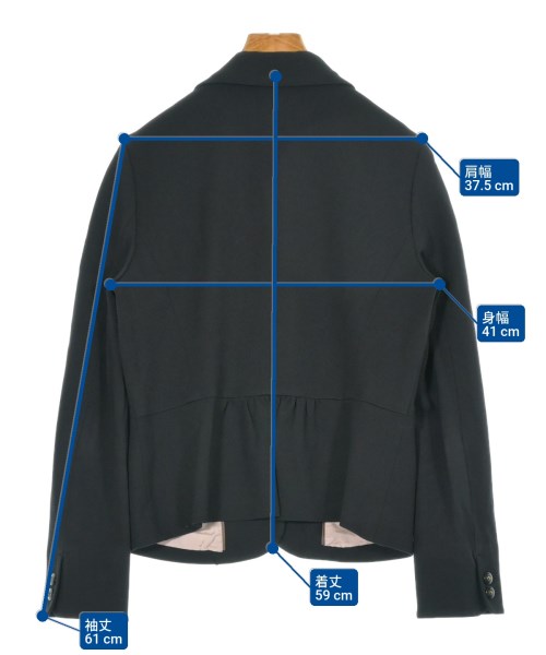 CLEAR IMPRESSION（クリアインプレッション）テーラードジャケット 黒 サイズ:3(L位) レディース/2200634638084