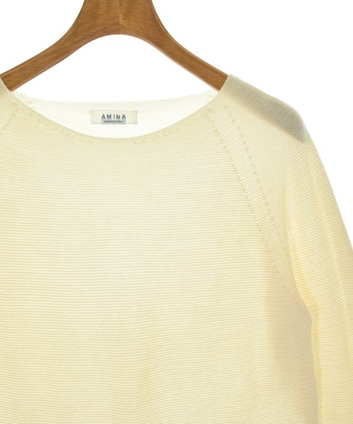 amina（アミナ）ニット・セーター 白 サイズ:44(L位) レディース/2200670834167