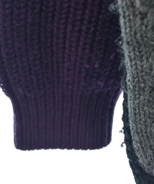kolor カラー ニット・セーター 1(S位) グレーx紫x黒 【古着】-