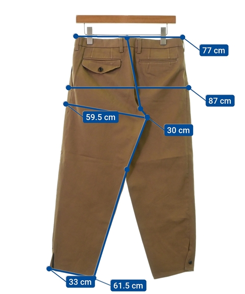 kolor（カラー）クロップドパンツ ベージュ サイズ:1(S位) メンズ/2200406993021