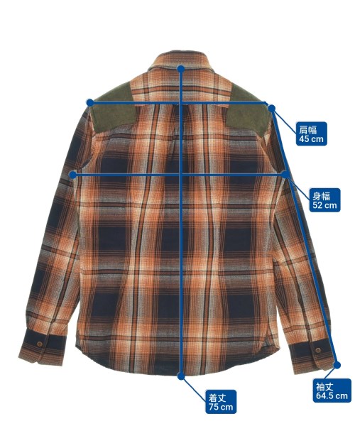 kolor（カラー）カジュアルシャツ オレンジ サイズ:2(M位) メンズ/2200634538261