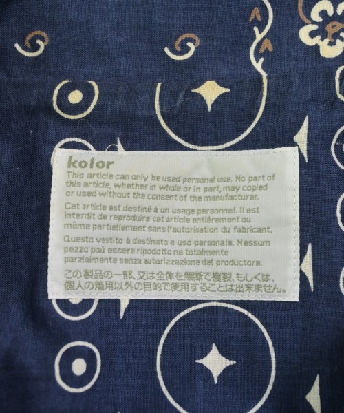 kolor（カラー）カジュアルシャツ 紺 サイズ:1(S位) メンズ/2200619226213