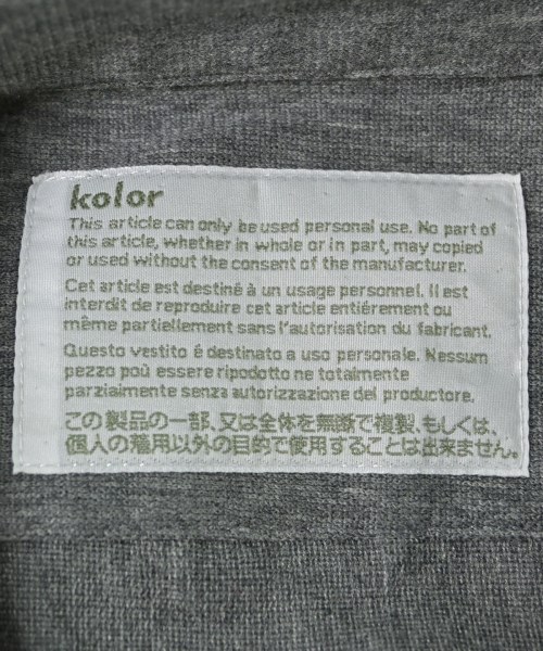 kolor（カラー）カジュアルシャツ グレー サイズ:2(M位) メンズ/2200594035978