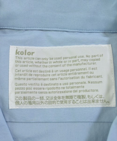 kolor（カラー）カジュアルシャツ 青 サイズ:1(S位) メンズ/2200594329268