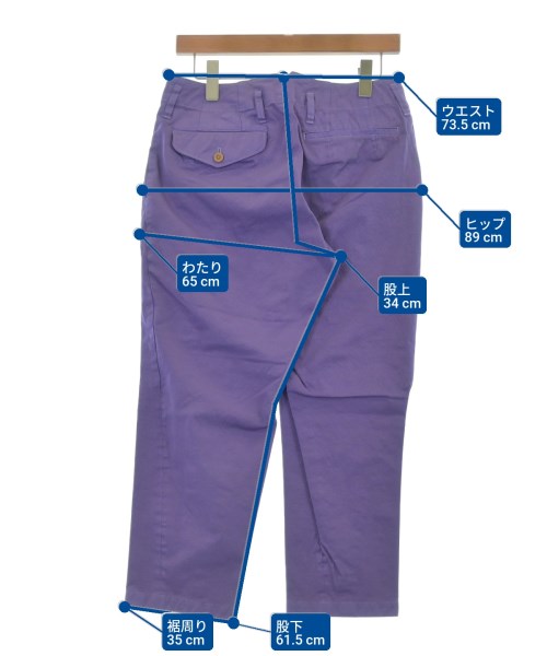 kolor（カラー）チノパン 紫 サイズ:1(S位) メンズ/2200634661082