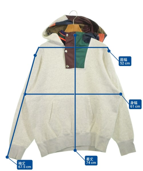 kolor（カラー）パーカー 白 サイズ:3(L位) メンズ/2200638109047