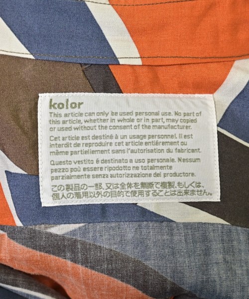 kolor（カラー）カジュアルシャツ 茶 サイズ:1(S位) メンズ/2200637491037