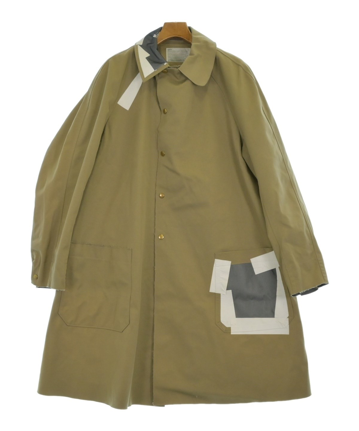 kolor（カラー）ステンカラーコート ベージュ サイズ:2(M位) メンズ