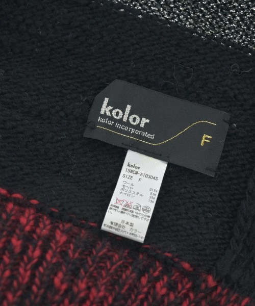 kolor（カラー）マフラー 黒 サイズ:F メンズ/2200642053305