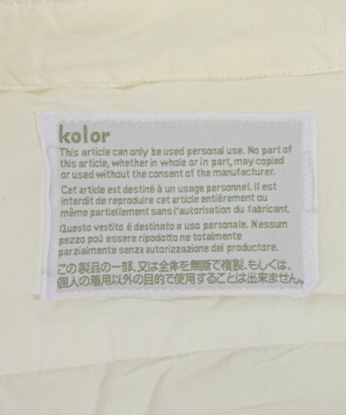 kolor（カラー）カジュアルシャツ 白 サイズ:3(L位) メンズ/2200643193109