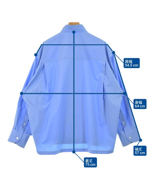 kolor（カラー）カジュアルシャツ 青 サイズ:2(M位) メンズ/2200643386037