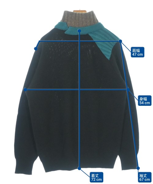 kolor（カラー）ニット・セーター 黒 サイズ:3(L位) メンズ/2200644375023