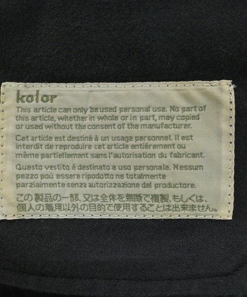 kolor（カラー）スラックス 黒 サイズ:1(S位) メンズ/2200524754030