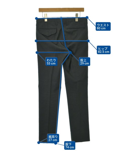 kolor（カラー）スラックス 黒 サイズ:1(S位) メンズ/2200524754030