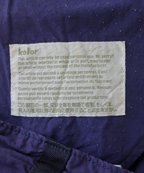 kolor（カラー）ショートパンツ 紫 サイズ:1(S位) メンズ/2200620889414