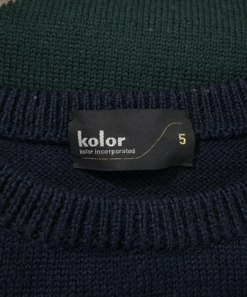 kolor（カラー）ニット・セーター 紺 サイズ:5(XXL位) メンズ/2200624187028