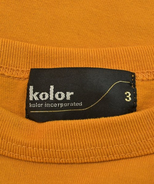 kolor（カラー）Tシャツ・カットソー オレンジ サイズ:3(L位) メンズ/2200625523092
