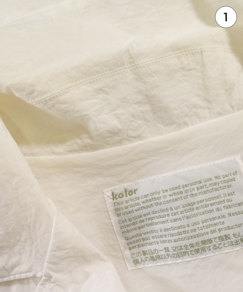 kolor（カラー）カジュアルシャツ 白 サイズ:3(L位) メンズ/2200626147105