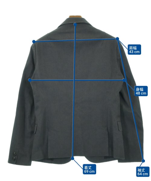 kolor（カラー）カジュアルジャケット グレー サイズ:1(S位) メンズ/2200630728031