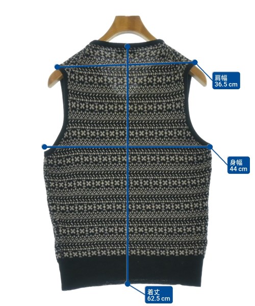 kolor（カラー）ベスト 黒 サイズ:2(M位) メンズ/2200631723066