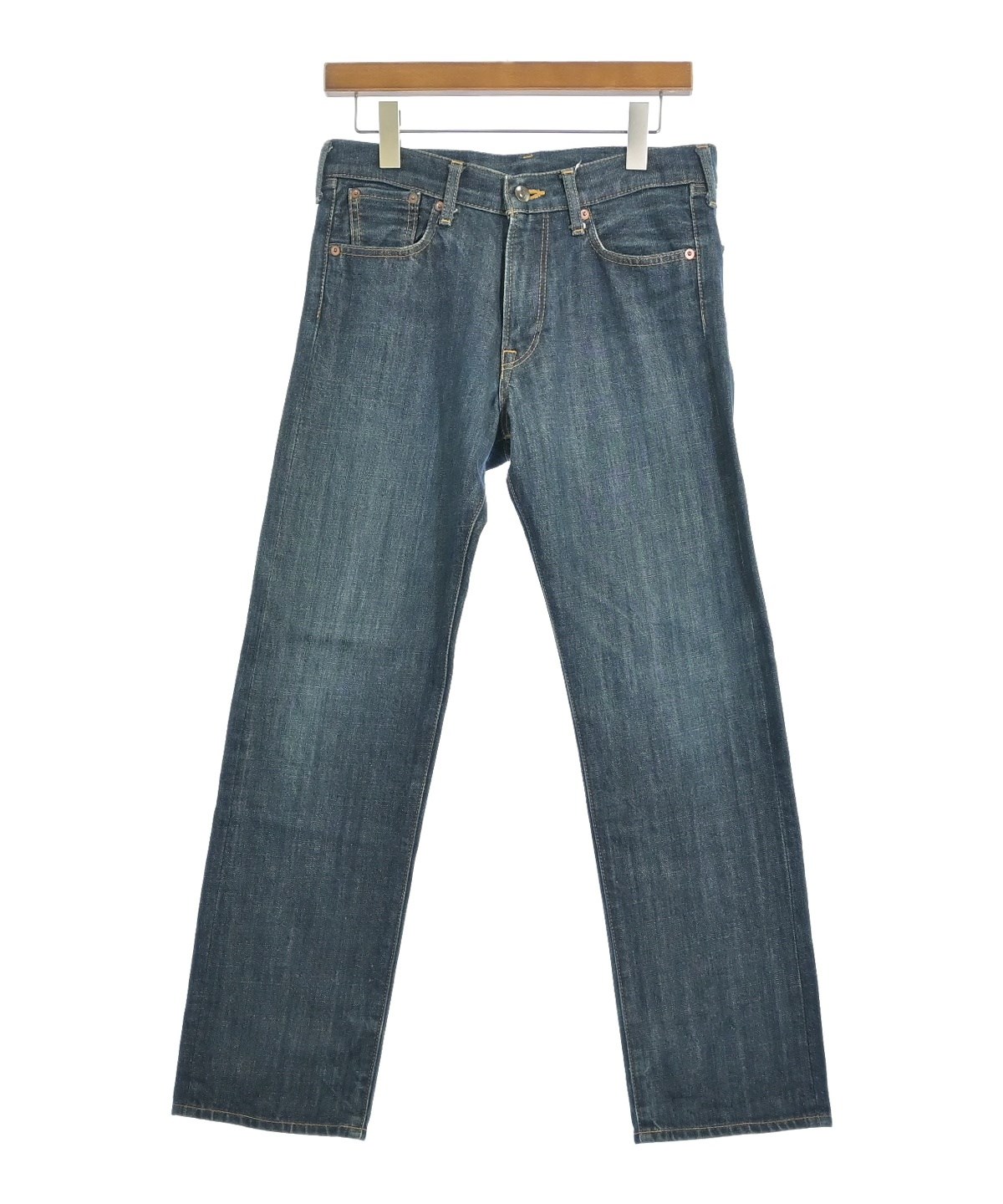カラーデニムパンツ 90s Levi'sリーバイス 551 カラーデニムパンツ 後染め 濃紺 w33