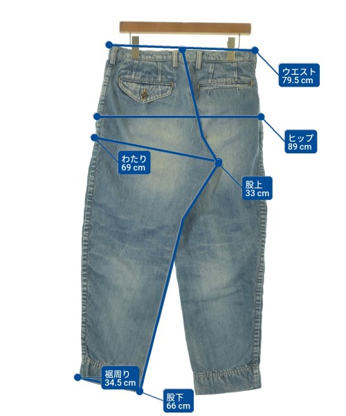 kolor（カラー）デニムパンツ 青 サイズ:1(S位) メンズ/2200672455155