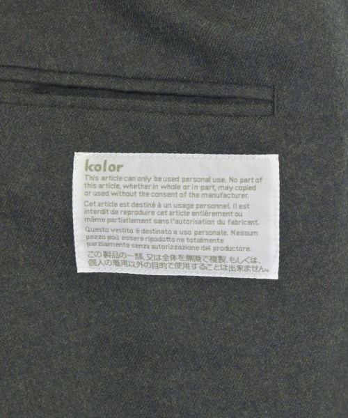 kolor（カラー）テーラードジャケット 緑 サイズ:2(M位) メンズ/2200675027069