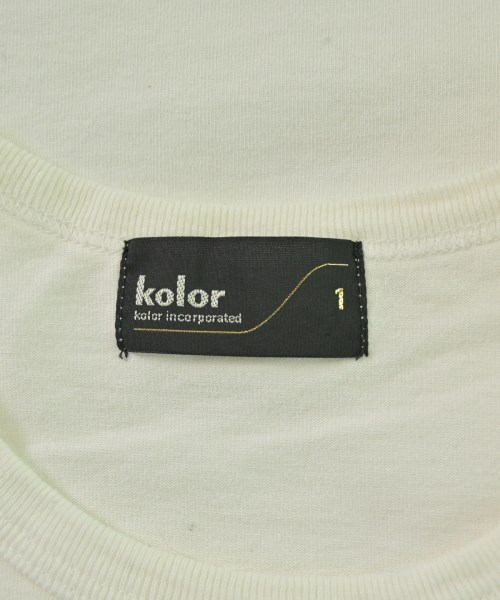 kolor（カラー）Tシャツ・カットソー 白 サイズ:1(S位) メンズ/2200678560044