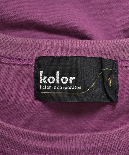 kolor（カラー）Tシャツ・カットソー 紫 サイズ:1(S位) メンズ/2200680102058