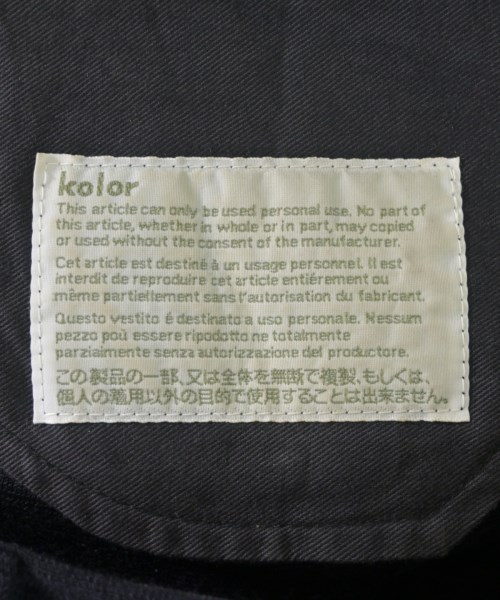 kolor（カラー）スラックス 紺 サイズ:1(S位) メンズ/2200680446022