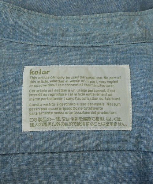 kolor（カラー）カジュアルシャツ 青 サイズ:1(S位) メンズ/2200692276426