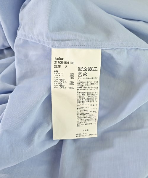 kolor（カラー）カジュアルシャツ 青 サイズ:2(M位) メンズ/2200698851078