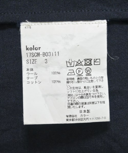 kolor（カラー）カジュアルシャツ 紺 サイズ:3(L位) メンズ/2200699248044